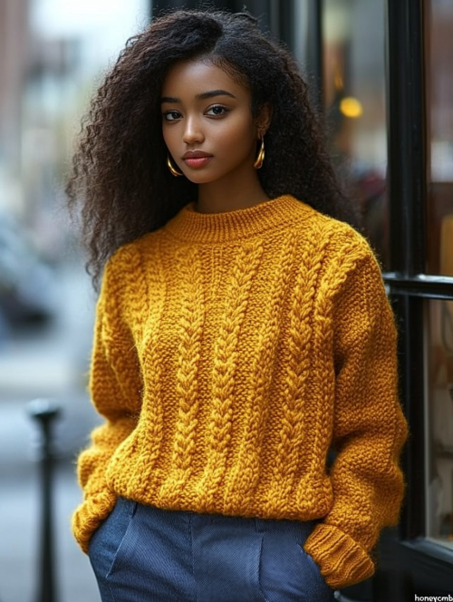 u8133182291 Sweater with textured honeycomb pattern adds war 98b12e8f 8f25 4893 b8e5 2e6b3f068e40 3